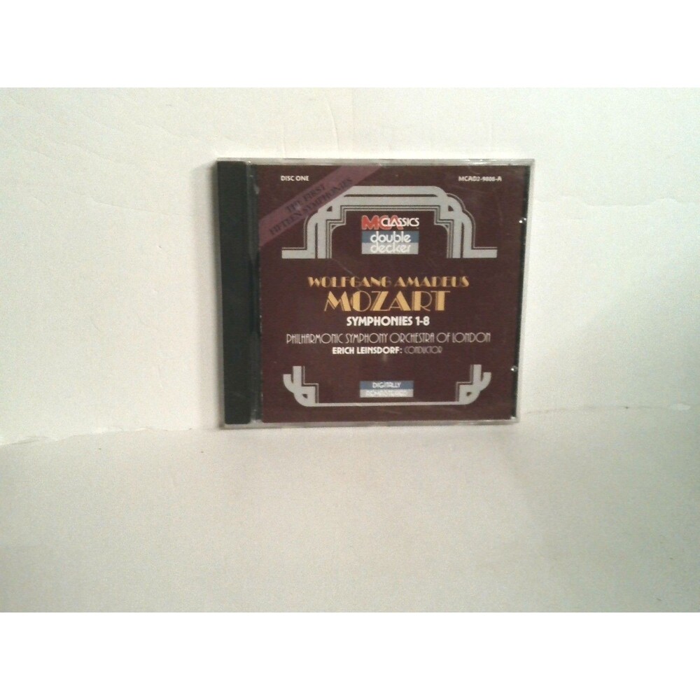 Wolfgang Amadeus Mozart Symphonies 1-8 Disc 1 CD 1988 MCA Records